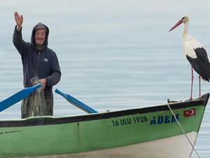 Yaren Leylek ve Adam Amca buluştu