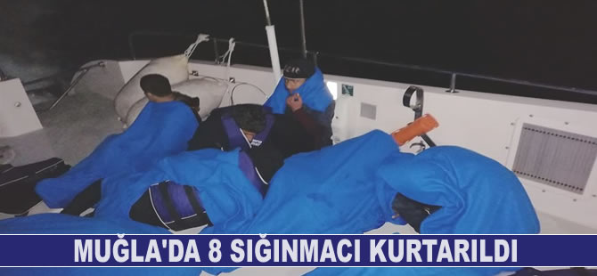 Muğla'da 8 sığınmacı kurtarıldı