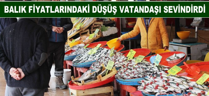 Balık fiyatındaki düşüş vatandaşı sevindirdi