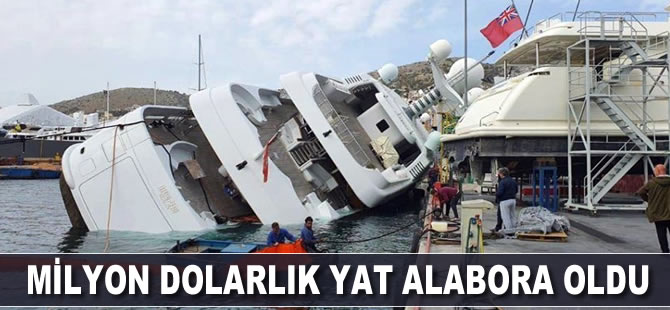 Milyon dolarlık yat alabora oldu
