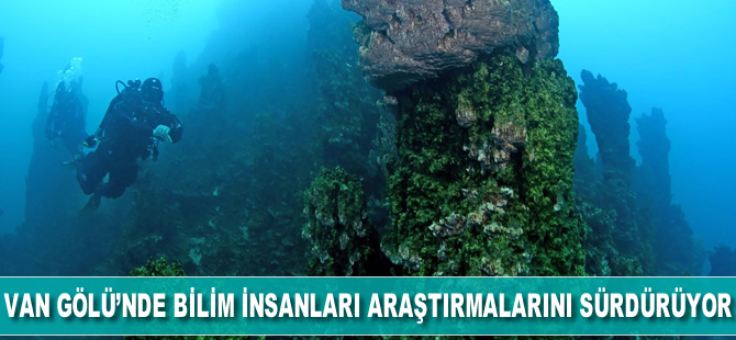 Van Gölü'nde bilim insanları araştırmalarını sürdürüyor