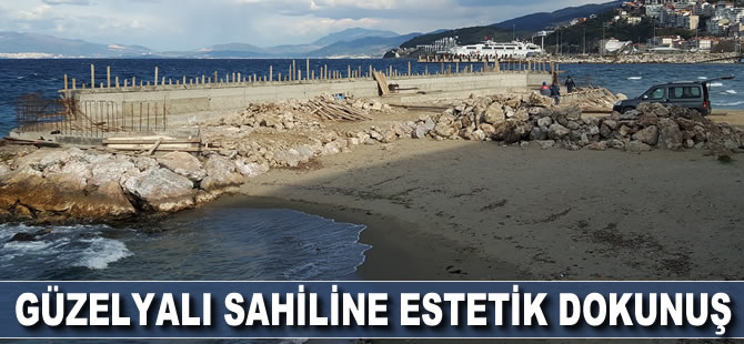 Güzelyalı sahiline estetik dokunuş