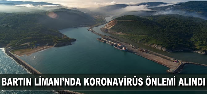 Bartın Limanı'nda koronavirüs önlemi alındı