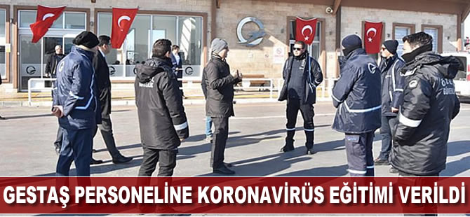 Gestaş personeline koronavirüs eğitimi verildi