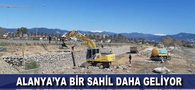 Alanya'ya bir sahil daha geliyor