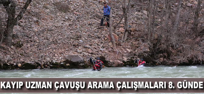 Kayıp uzman çavuşu arama çalışmaları 8. günde