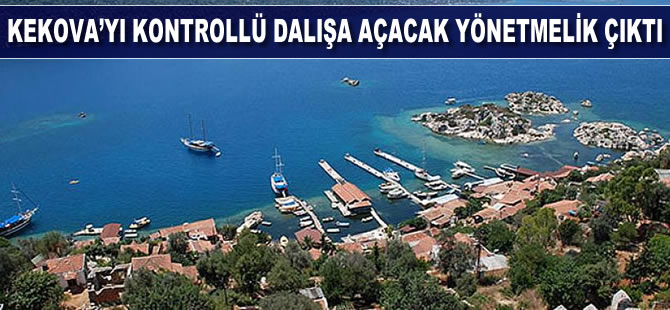Kekova'nın dalış turizmine açılmasına yönelik yönetmelik Resmi Gazete'de yayınlandı