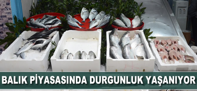 Balık piyasasında durgunluk yaşanıyor