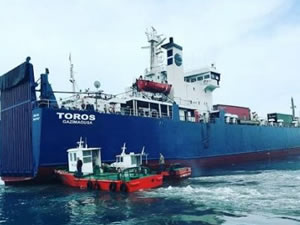 Gümrük çalışanları işi bıraktı, Toros gemisi tahliye edilemedi