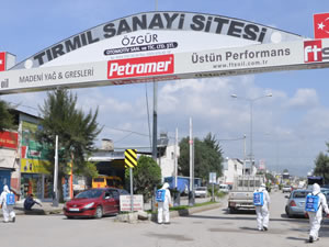 Akdeniz ilçesinde virüsle mücadele devam ediyor