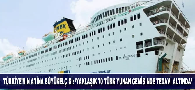 Türkiye’nin Atina Büyükelçisi: 'Yaklaşık 70 Türk koronavirüs nedeniyle Yunan gemisinde tedavi altında'