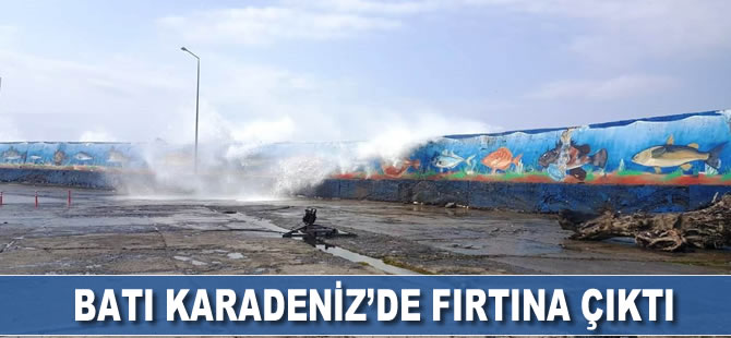 Batı Karadeniz'de fırtına çıktı