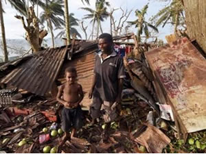 Koronavirüsün hiç görülmediği ada ülkesi Vanuatu'yu Harold kasırgası vurdu