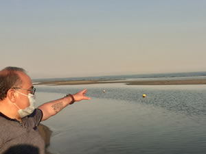 Şarköy'de deniz 50 metre çekildi, adacık oluştu