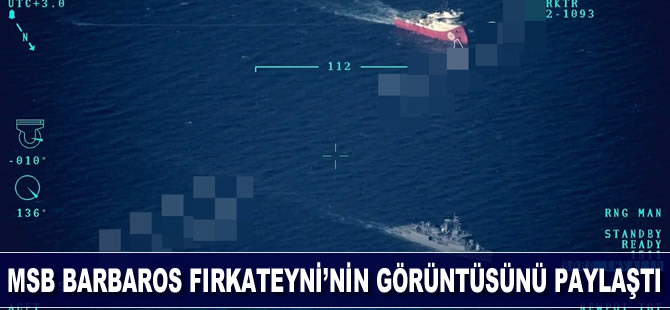 MSB, Barbaros fırkateyni'nin görüntüsünü paylaştı