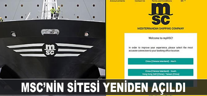 MSC’nin sitesi yeniden açıldı