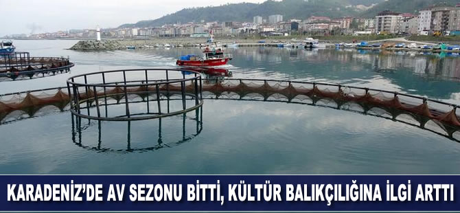 Karadeniz’de av sezonu bitti, kültür balıkçılığına ilgi arttı