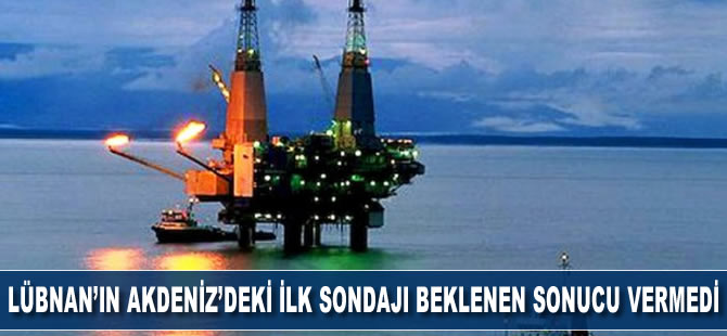 Lübnan’ın Akdeniz’deki ilk sondajı beklenen sonucu vermedi