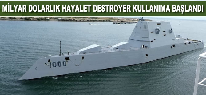 Milyar dolarlık hayalet destroyer, ABD Donanması'nın envanterine girdi