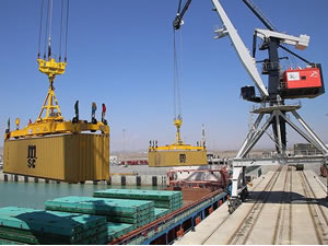 Dev ihracat treninin yükleri Hazar'a açıldı