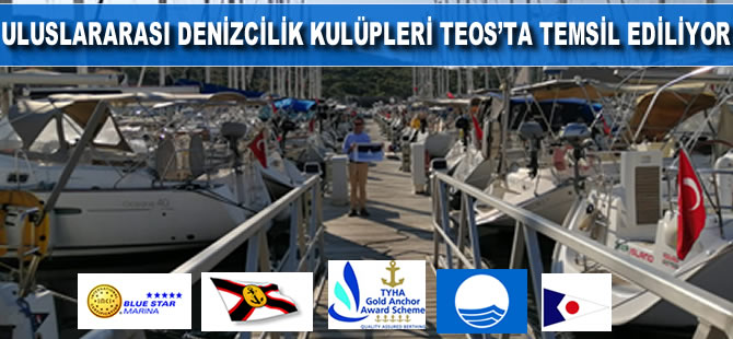Uluslararası denizcilik kulüpleri Teos’ta temsil ediliyor