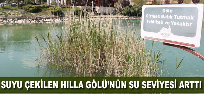 Suyu çekilen Hılla gölü'nün, su seviyesi arttı