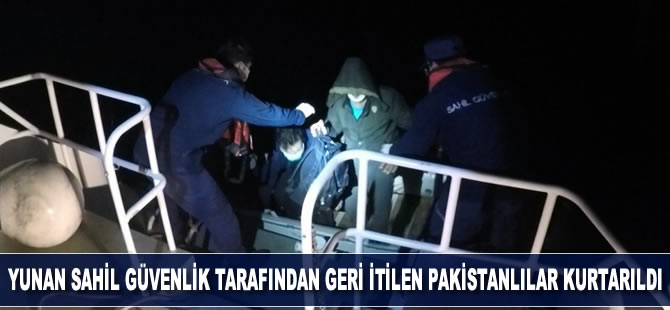 Yunan Sahil Güvenlik tarafından geri itilen Pakistanlılar kurtarıldı
