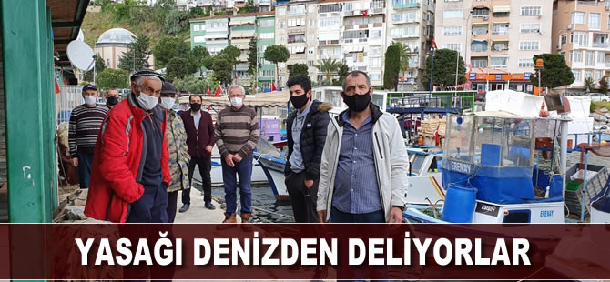 Yasağı denizden deliyorlar