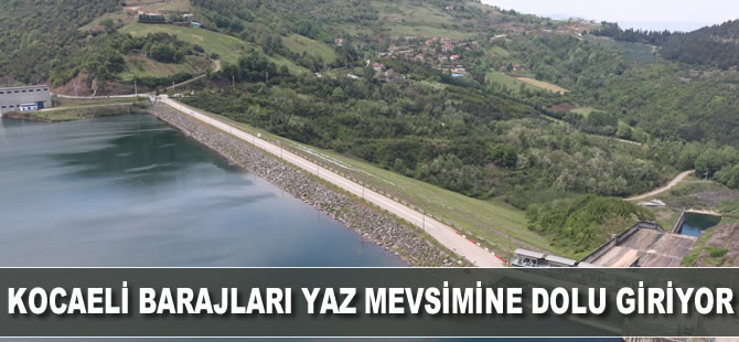 Kocaeli barajları yaz mevsimine dolu giriyor
