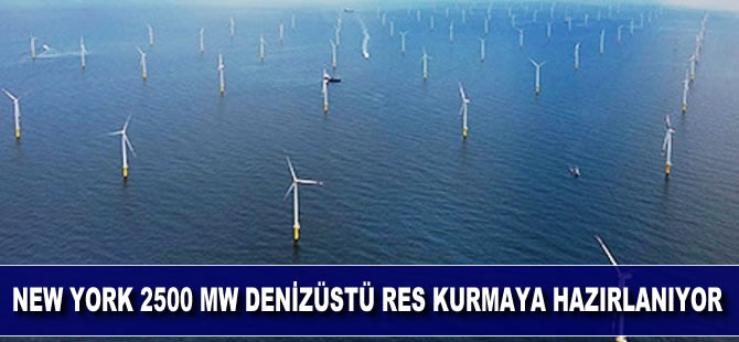 New York 2500 MW denizüstü RES kurmaya hazırlanıyor