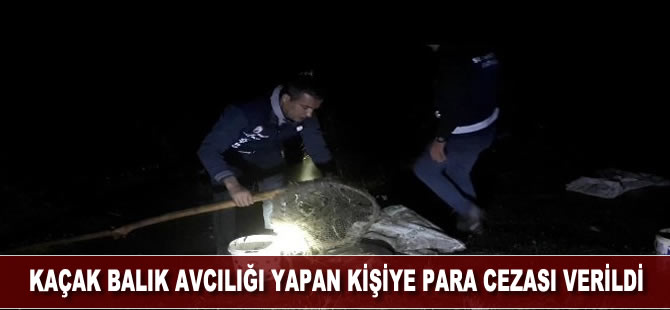 Van Gölü'nde kaçak balık avcılığı yapan kişiye para cezası verildi