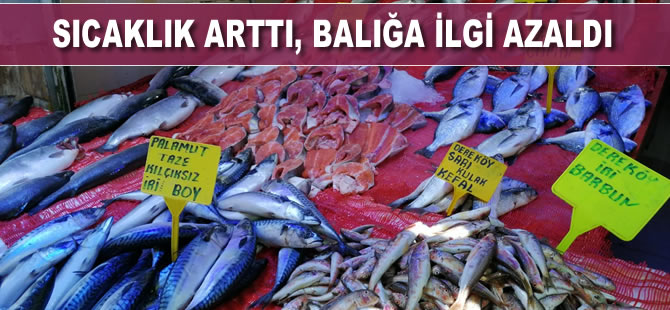 Sıcaklık arttı, balığa ilgi azaldı