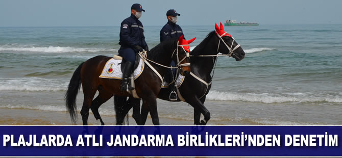 Plajlarda Atlı Jandarmadan Birlikleri”nden denetim