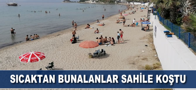 Sıcaktan bunalanlar sahile koştu