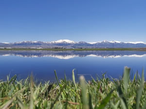 Eriyen karlar, Erzurum Ovası'nı göle dönüştürdü