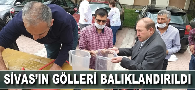 Sivas’ın gölleri balıklandırıldı