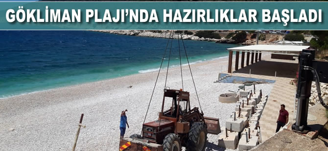 Gökliman Plajı’nda hazırlıklar başladı