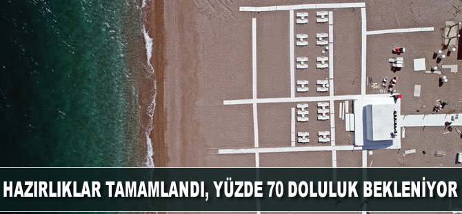 Dünyaca ünlü sahilde yüzde 70 doluluk bekleniyor