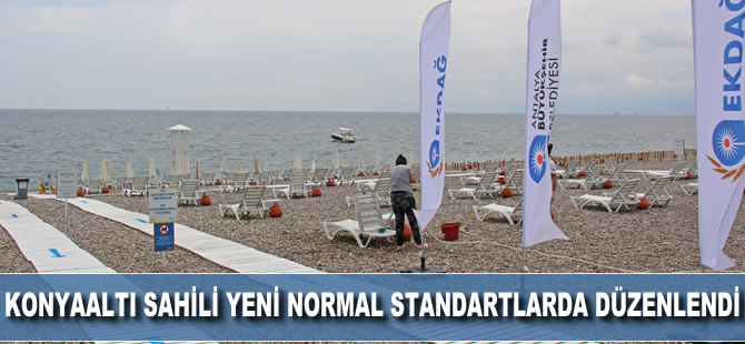 Konyaaltı Sahili yeni normal standartlarında düzenlendi