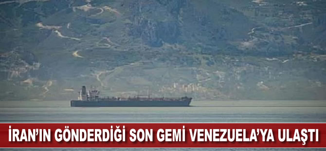İran'ın gönderdiği son gemi Venezuela'ya ulaştı