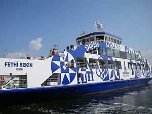 Polis Fethi Sekin'in isminin verildiği feribot denize indirildi