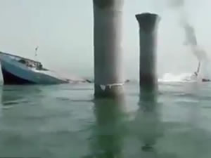 İran'a ait yük gemisi Irak karasularında battı