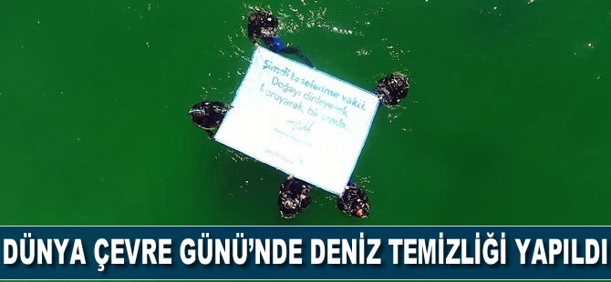 Dünya Çevre Günü'nde deniz temizliği yapıldı
