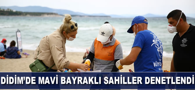 Büyükşehir belediyesi Didim'de mavi bayraklı sahilleri denetledi