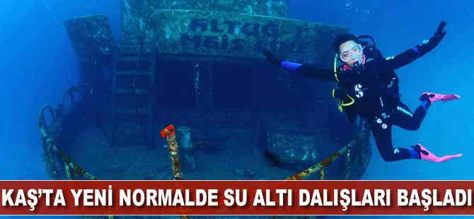 Kaş’ta yeni normalde su altı dalışları başladı