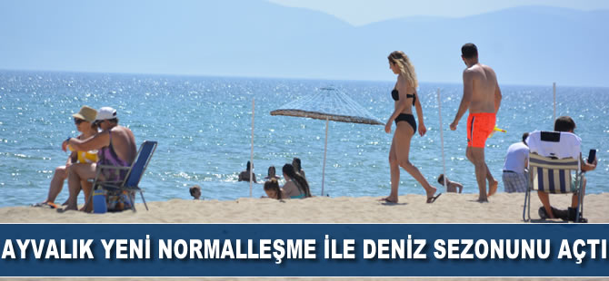 Ayvalık yeni normalleşme sürecinde deniz ve plaj sezonunu açtı