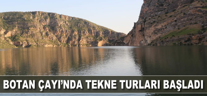 Botan Çayında tekne turları başladı