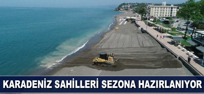 Karadeniz sahilleri sezona hazırlanıyor