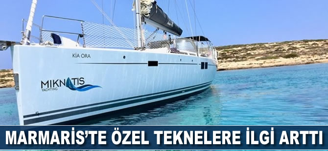 Marmaris'te özel teknelere ilgi arttı