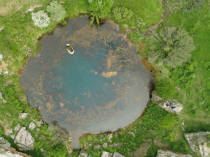 AFAD'ın balık adamları gölü kurtarmak için daldı
